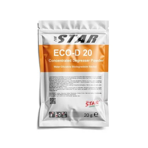20 g single use concentrated degreaser sachet biodegradable refill powder