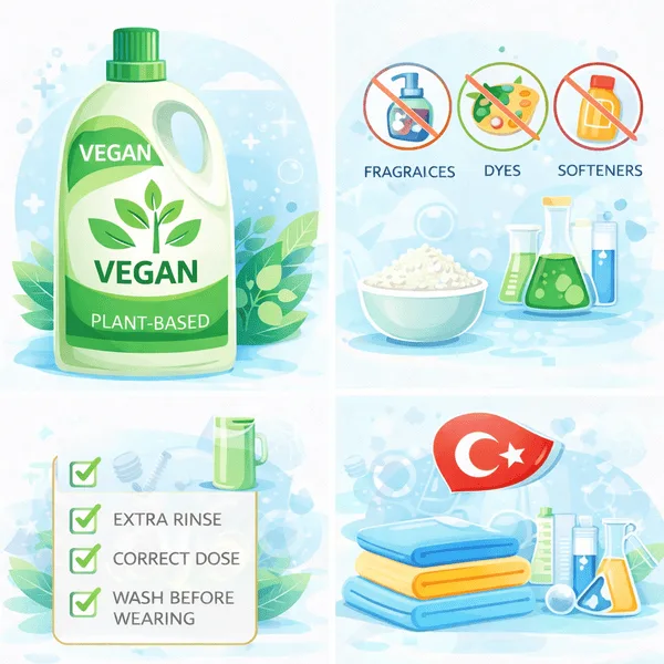 vegan detergent for sensitive skin, fragrance free vegan detergent, hypoallergenic laundry detergent, detergent allergies, dye free laundry detergent, best detergent for eczema, baby safe laundry detergent, non toxic laundry detergent, private label laundry detergent Turkey, contract manufacturing detergents Turkey, custom cleaning product manufacturer Turkey, private label hygiene products Turkey
