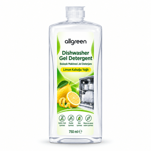 ALLGREEN Dishwasher Gel Detergent with Lemon Oil in a 1 L pack