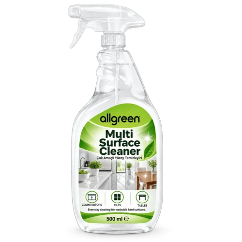 Multi-surface cleaner scented with natural essential oils