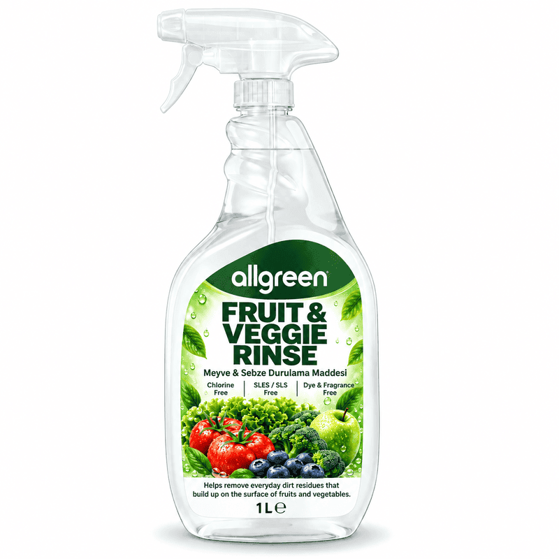 ALLGREEN Fruit & Vegetable Rinse meyve ve sebze durulama spreyi şişesi