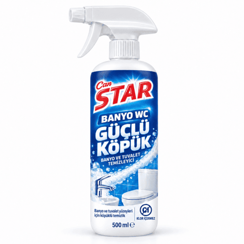 CanStar Banyo WC Güçlü Köpük temizleyici sprey şişesi