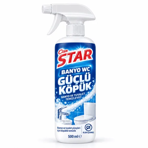 CanStar Banyo WC Güçlü Köpük temizleyici sprey şişesi
