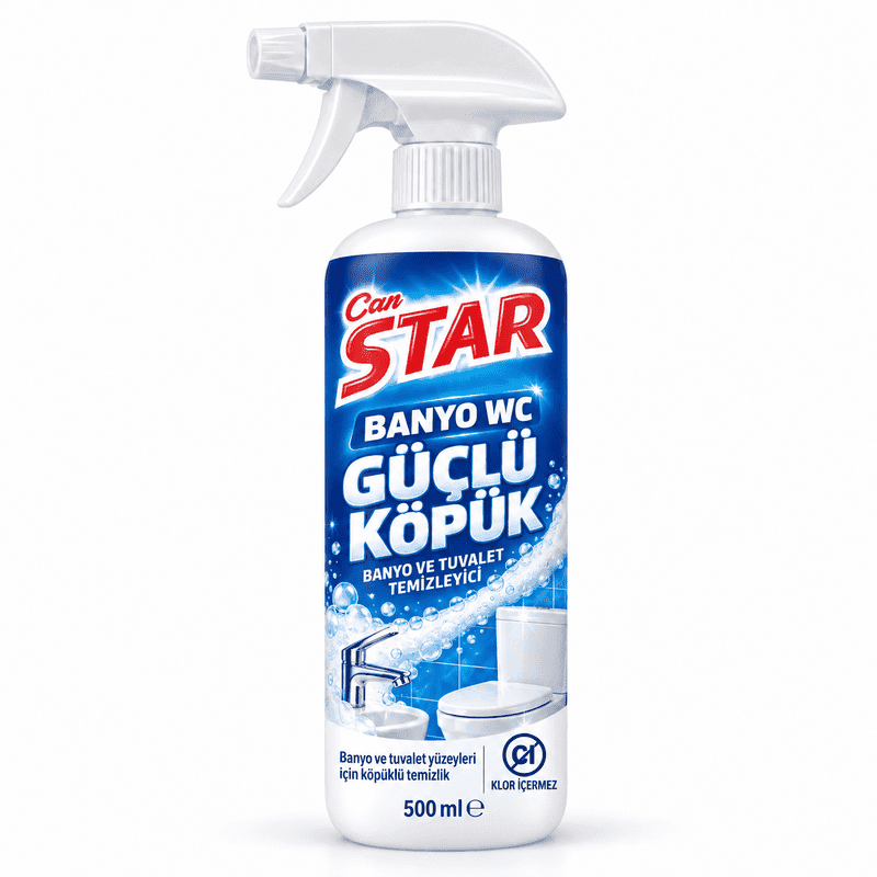 Banyo WC Güçlü Köpük – Klor İçermeyen Banyo Temizleyici