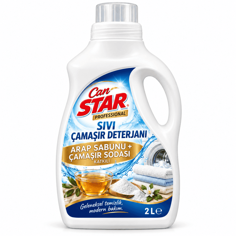 Sıvı Çamaşır Deterjanı – Arap Sabunu ve Soda Katkılı