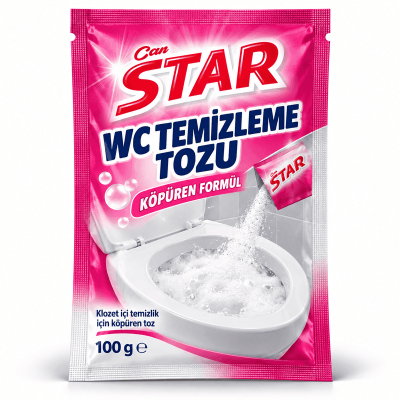 WC Temizleme Köpüğü – 100 g Tek Kullanımlık Köpüren Toz