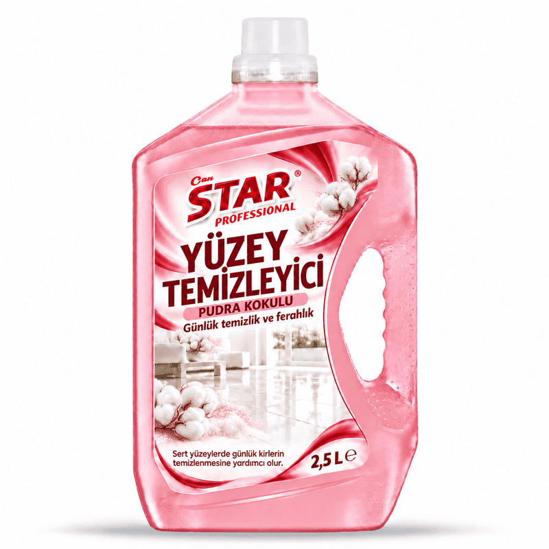 Çiçek bahçesi, lavanta, pudra ve çam kokulu sıvı yüzey temizleyici çeşitleri