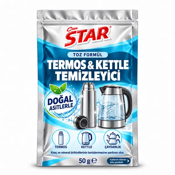 Termos & Kettle Temizleyici – Doğal Asitlerli Formül